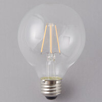 Satco S29563 4.5 Watt (40 Watt Equivalent) Clear Warm White Globe LED Light Bulb - 120V (G25)