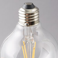 Satco S29563 4.5 Watt (40 Watt Equivalent) Clear Warm White Globe LED Light Bulb - 120V (G25)