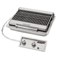 Wells 5H-B406-240 24 inch Built-In Electric Charbroiler with Two Control Knobs - 240V, 5400W