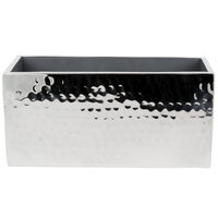 American Metalcraft DWWC4 Rectangle Double Wall Hammered Stainless Steel Four-Bottle Chiller