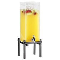 Cal-Mil 1132-3-13 One By One Black 3 Gallon Beverage Dispenser with Ice Chamber