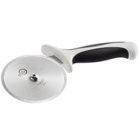 Mercer Culinary M18604WH Millennia® 4 inch High Carbon Steel Pizza Cutter with White Handle