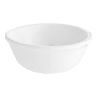 Acopa 10 oz. Bright White Rolled Edge Stoneware Nappie Bowl - 36/Case