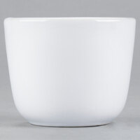Acopa 4.5 oz. Bright White Rolled Edge Chinese Asian Stoneware Tea Cup - 36/Case