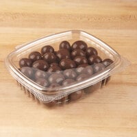 Genpak 8 oz. Clear Hinged Deli Container - 100/Pack