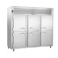 Traulsen AHT332NUT-HHS 69.5 Cu. Ft. Half Door Three Section Narrow Reach In Refrigerator - Specification Line