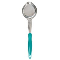 Vollrath 6412655 Jacob's Pride 6 oz. Teal Solid Oval Spoodle® Portion Spoon