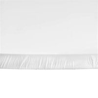 Creative Converting 37200 Stay Put White 60 inch Round Plastic Tablecloth with Elastic