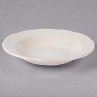 Tuxton TSC-003 Shell 11 oz. Eggshell Scalloped Edge Rim China Soup Bowl   - 24/Case