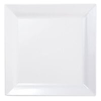 Elite Global Solutions DS77 Vogue 7 inch White Square Melamine Plate - 6/Case
