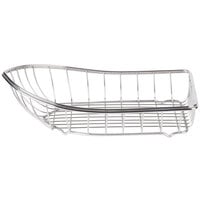 Clipper Mill by GET 4-80008 Stainless Steel Boat Basket - 10 3/4 inch x 6 1/4 inch x 3 1/4 inch