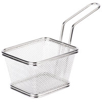 Clipper Mill by GET 4-81860 4 inch x 3 1/4 inch x 2 1/4 inch Stainless Steel Single Serving Fry Basket