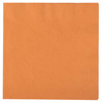 Creative Converting 323383 Pumpkin Spice Orange 3-Ply Paper Dinner Napkin - 250/Case