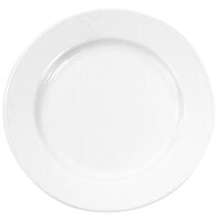 Elite Global Solutions D659 Simplicity 6 1/2 inch White Melamine Coffee Saucer - 6/Case