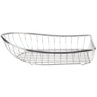 Clipper Mill by GET 4-80300 Stainless Steel Boat Basket - 13 1/4" x 7 3/4" x 3 3/4"
