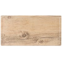 GET SB-1472-OW Madison Avenue / Granville 14" x 7" Melamine Faux Oak Wood Charcuterie Serving Board