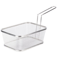 Clipper Mill by GET 4-818610 8 inch x 6 inch x 5 inch Stainless Steel Party Size Serving Fry Basket