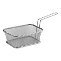 Clipper Mill by GET 4-818610 8" x 6" x 5" Stainless Steel Party Size Serving Fry Basket