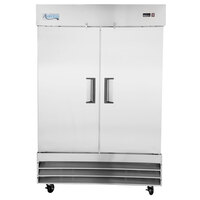 double door reach in cooler