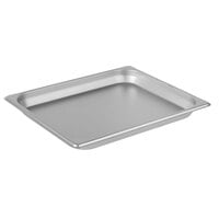 Choice 1/2 Size 1 1/4 inch Deep Anti-Jam Stainless Steel Steam Table / Hotel Pan - 24 Gauge