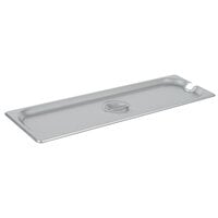Choice 1/2 Size Long Standard Weight Slotted Stainless Steel Steam Table / Hotel Pan Cover