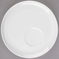 Syracuse China 905356531 Slenda 7 inch Royal Rideau White Porcelain Offset Well Saucer - 36/Case