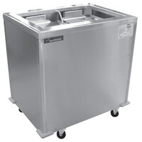 Delfield T2-1221H Two Stack Heated Enclosed Mobile Tray Dispenser for 12" x 21" Trays