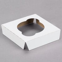Reversible Cupcake Insert for 4" x 4" Cake Boxes - Standard - Holds 1 Cupcake   - 10/Pack