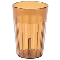 Cambro NT5153 Newport 6.4 oz. Amber Customizable SAN Plastic Tumbler - 36/Case