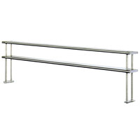 Eagle Group DOS1036-16/4 Table Mount Type 430, 16 Gauge Stainless Steel Double Overshelf - 36" x 10" x 30"