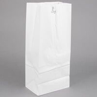 25 lb. Tall White Paper Bag - 500/Bundle