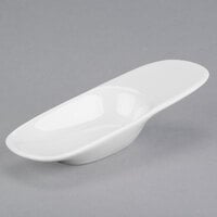 Syracuse China 905356009 Slenda 0.75 oz. Royal Rideau White Porcelain Amuse Bouche Spoon - 36/Case