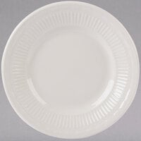 Tuxton HEA-054 Hampshire 5 1/2 inch Eggshell Embossed China Plate - 36/Case