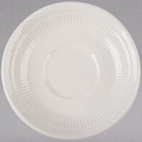 Tuxton HEE-054 Hampshire 5 1/2 inch Eggshell Embossed China Saucer - 36/Case