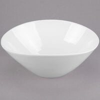 Syracuse China 905356135 Slenda Perpetua 40 oz. Round Royal Rideau White Porcelain Bowl - 12/Case