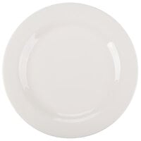 Reserve by Libbey 950041519 Cafe Royal 10 5/8" Royal Rideau White Medium Rim Porcelain Plate - 12/Case
