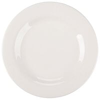 Reserve by Libbey 950041521 Cafe Royal 7 3/8" Royal Rideau White Medium Rim Porcelain Plate - 36/Case