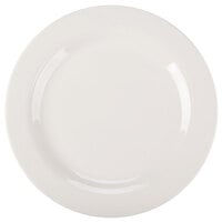 Reserve by Libbey 950041464 Cafe Royal 12" Royal Rideau White Medium Rim Porcelain Plate - 12/Case