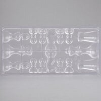 Matfer Bourgeat 380222 Polycarbonate 16 Compartment Chess Pieces Chocolate Mold