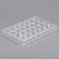 Matfer Bourgeat 380164 Polycarbonate 28 Compartment Striped Circles Chocolate Mold