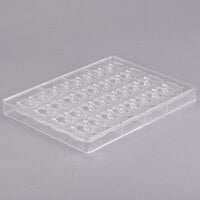 Matfer Bourgeat 380107 Polycarbonate 36 Compartment Tulip Rectangles Chocolate Mold