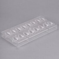 Matfer Bourgeat 380167 Polycarbonate 16 Compartment Quenelle Chocolate Mold