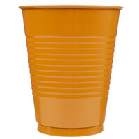 Creative Converting 323389 16 oz. Pumpkin Spice Orange Plastic Cup - 240/Case