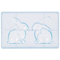 Matfer Bourgeat 382012 Polycarbonate 2 Compartment Rabbit Chocolate Mold