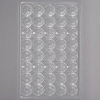 Matfer Bourgeat 380102 Polycarbonate 40 Compartment Diamond Chocolate Mold