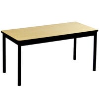 Correll 24" x 48" Fusion Maple Library Table - 29" Height