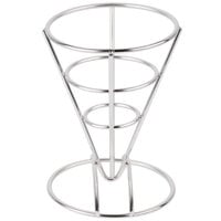 Clipper Mill by GET 4-981644 5 inch Round Stainless Steel Wire Cone Basket