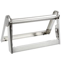 Bulman A502-12 12" Stainless Steel All-In-One Paper Cutter / Dispenser with Straight Edge Blade