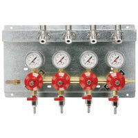Micro Matic 8241 Quadruple Gauge (60 PSI) Secondary CO2 Regulator Panel