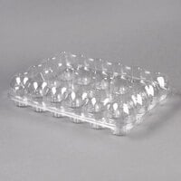 InnoPak 24 Compartment Clear High Dome Cupcake Container - 50/Case
